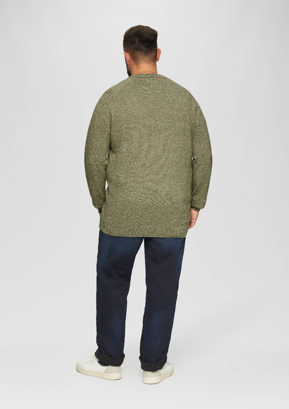S.Oliver Strickpullover mit Rippbündchen Auslauf