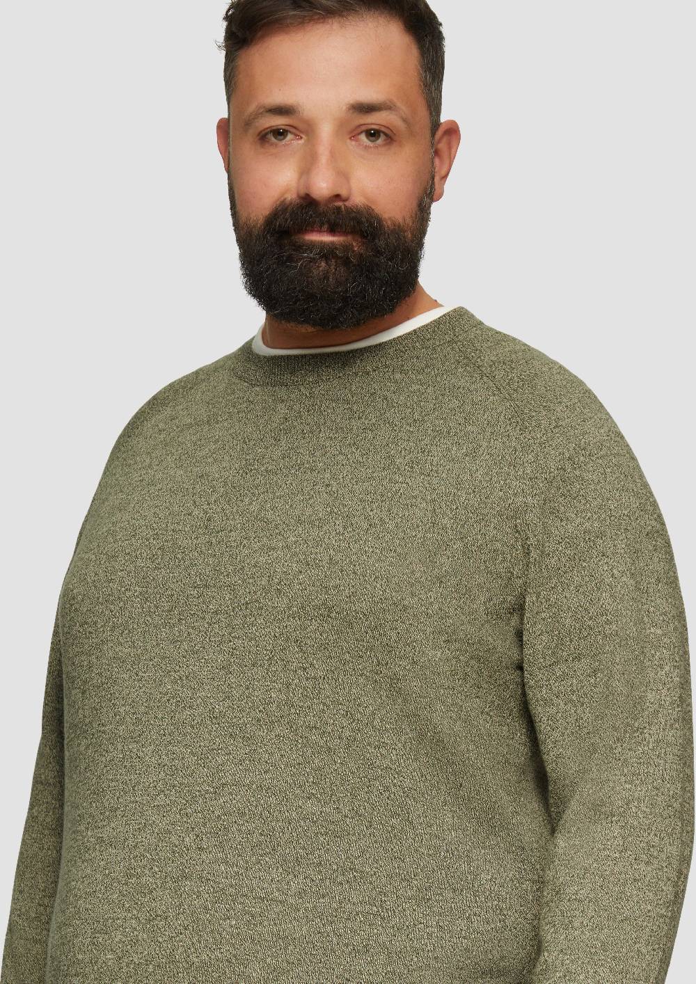 S.Oliver Strickpullover mit Rippbündchen Auslauf
