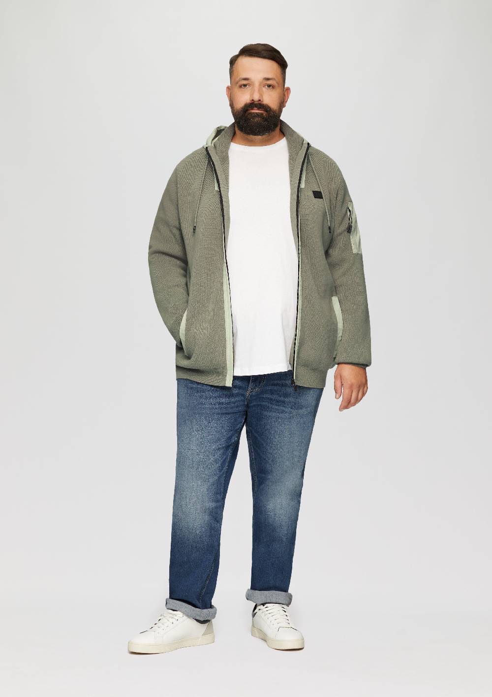 S.Oliver Cardigan mit Ärmeltasche Verkauf