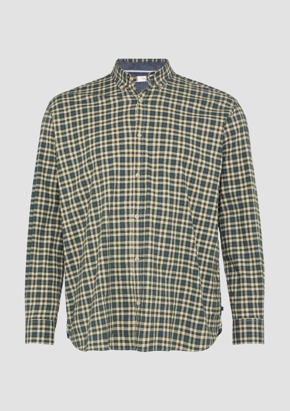 S.Oliver Hemd mit Button-Down-Kragen aus Baumwollstretch Online Shopping
