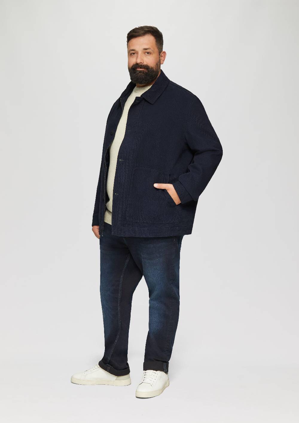 S.Oliver Jacke mit aufgesetzten Taschen im Fabricmix Black Friday