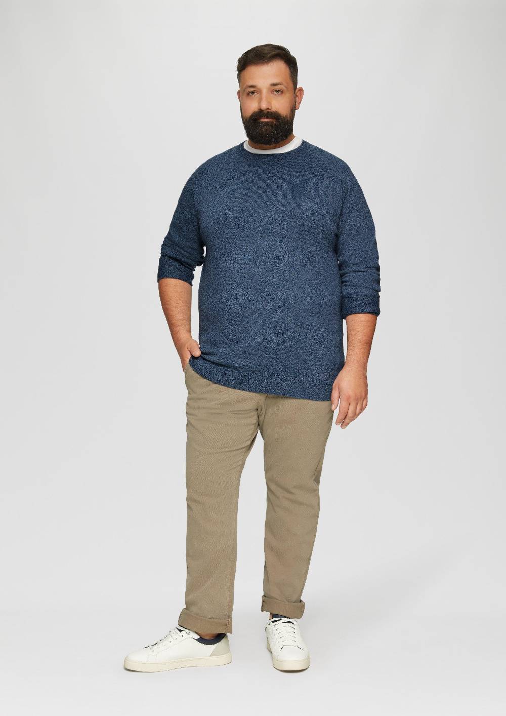 S.Oliver Strickpullover mit Rippbündchen Osterangebot