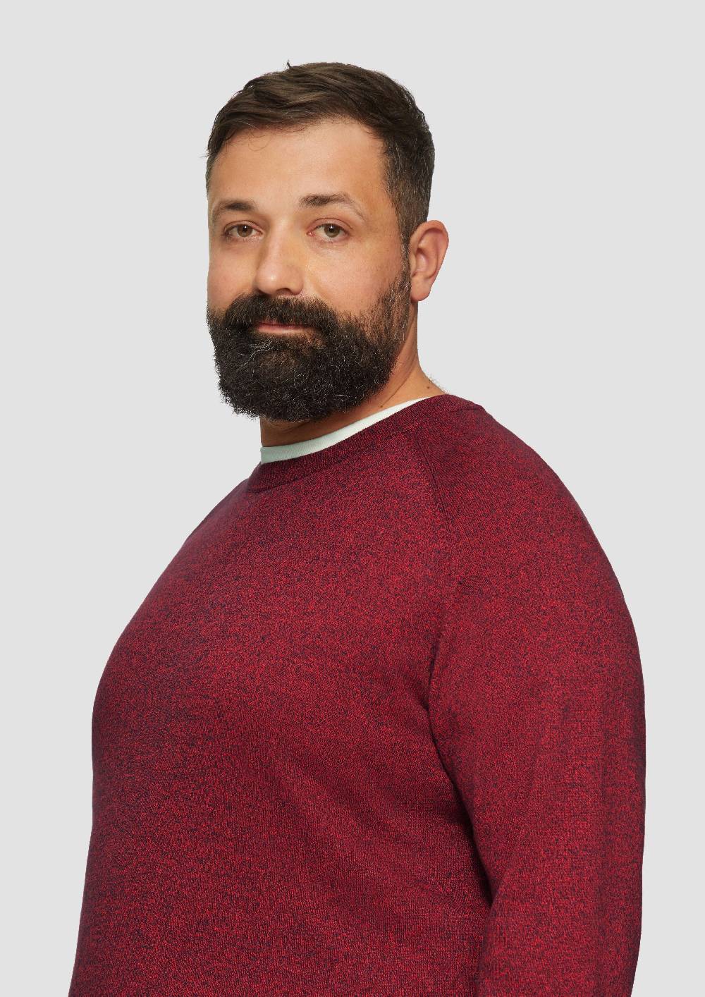 S.Oliver Strickpullover mit Rippbündchen Vatertagsangebot