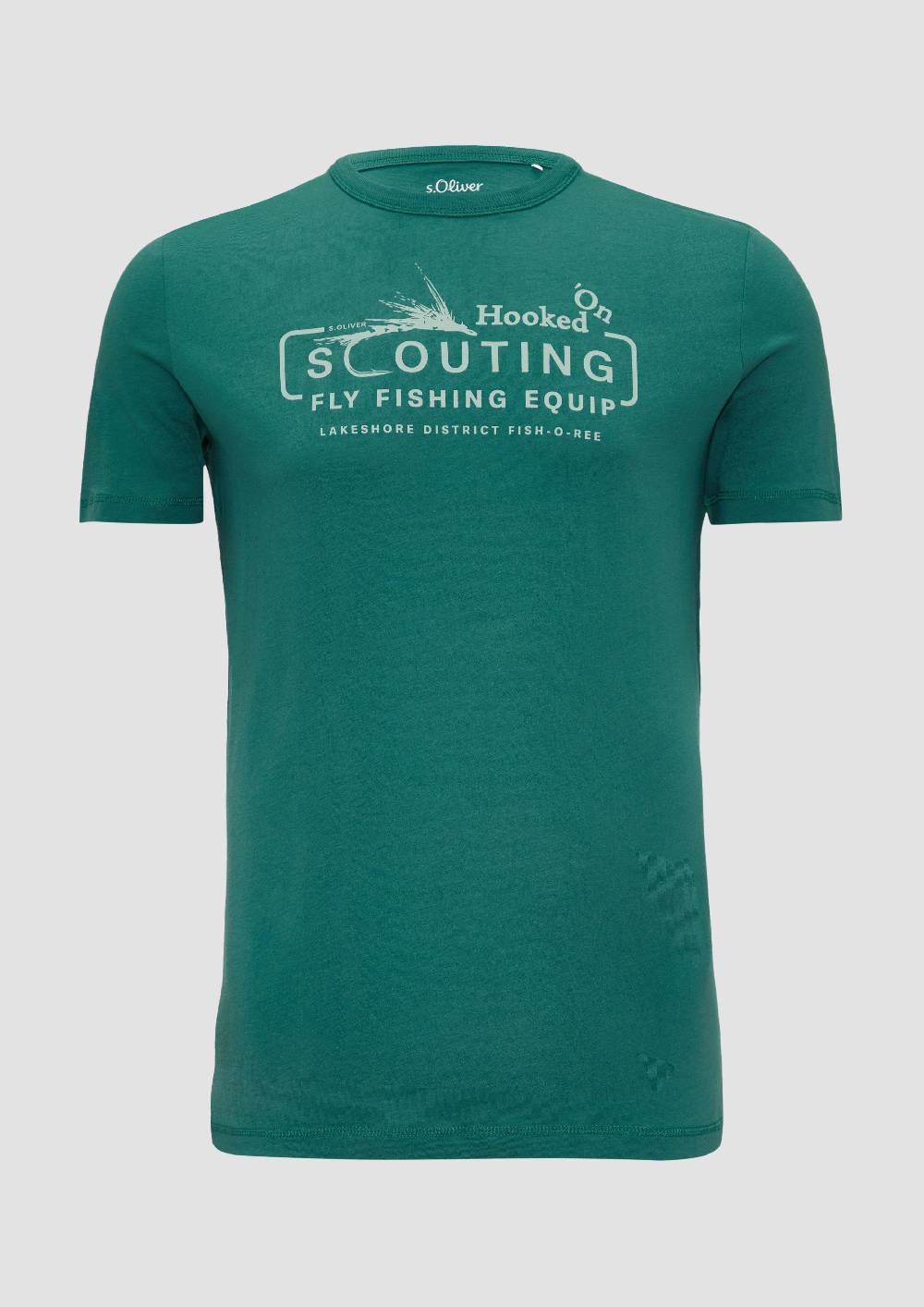 S.Oliver Baumwollshirt mit Frontprint Valentinstagsangebot