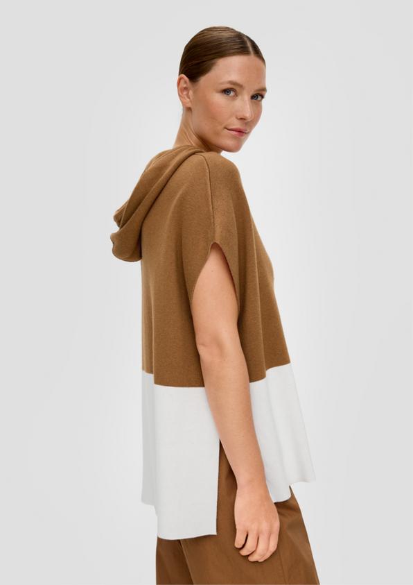 S.Oliver Strickponcho aus Viskosemix Fabrikverkauf
