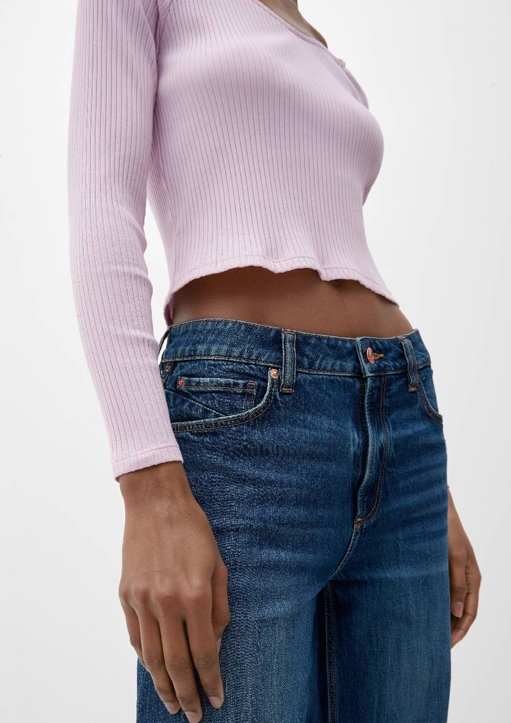 S.Oliver Longsleeve mit Rippstruktur Kostenloser Versand