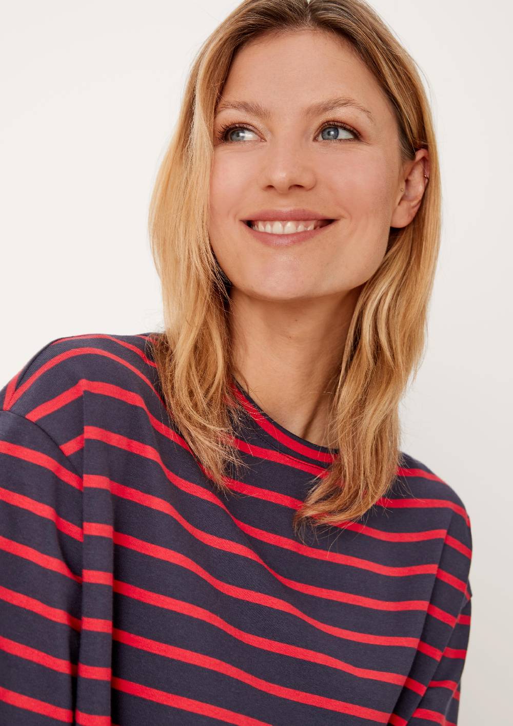 S.Oliver Sweatkleid mit Streifen Fabrik Onlineshop