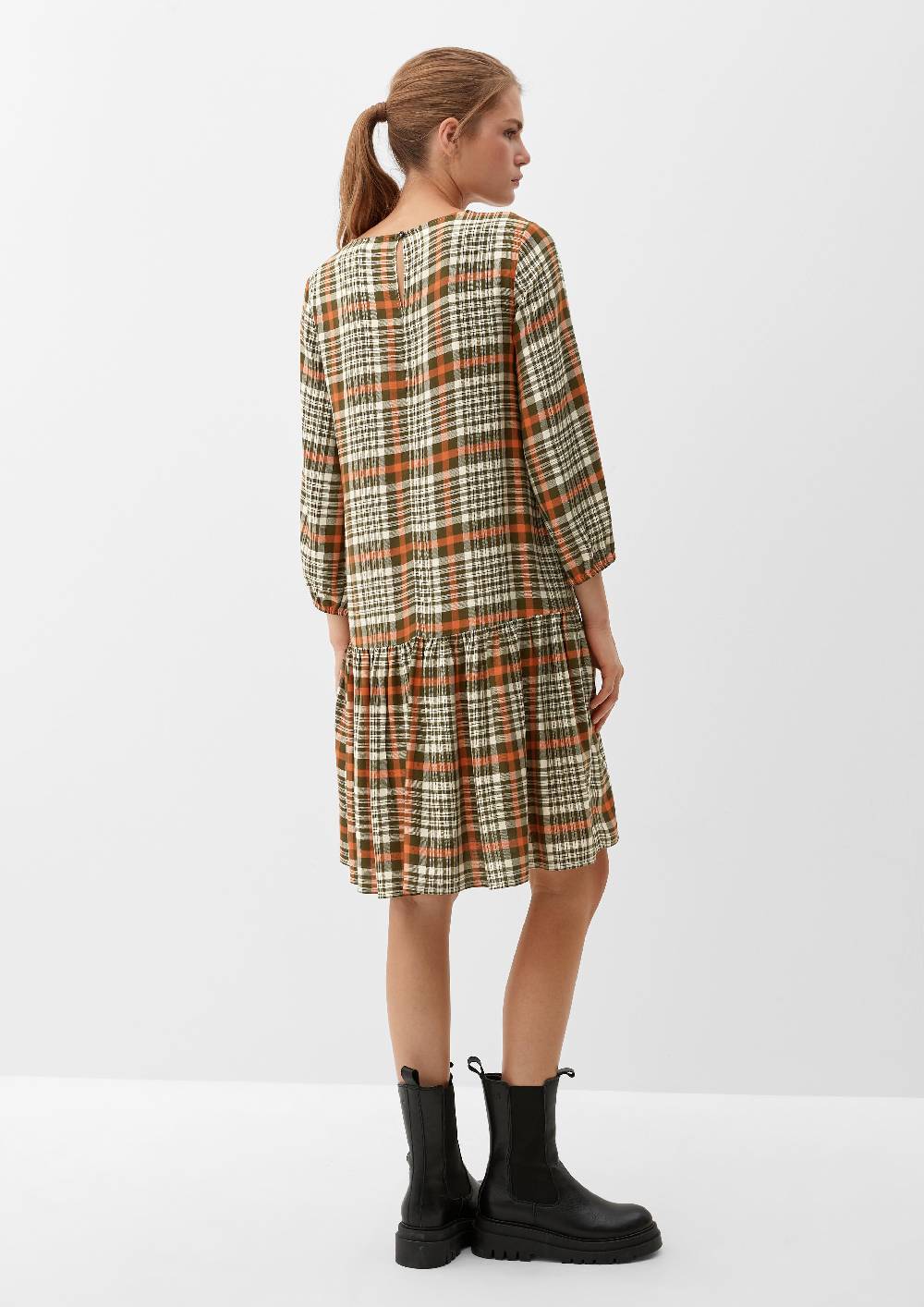 S.Oliver Volantkleid aus Viskosemix Versandkostenfrei