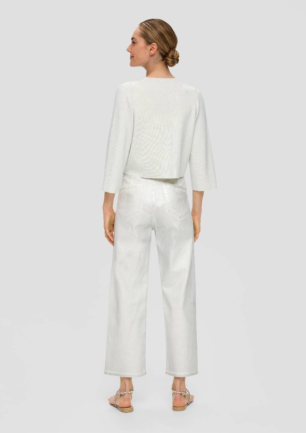 S.Oliver Kurze Strickjacke mit Metallic-Garn Großer Ausverkauf