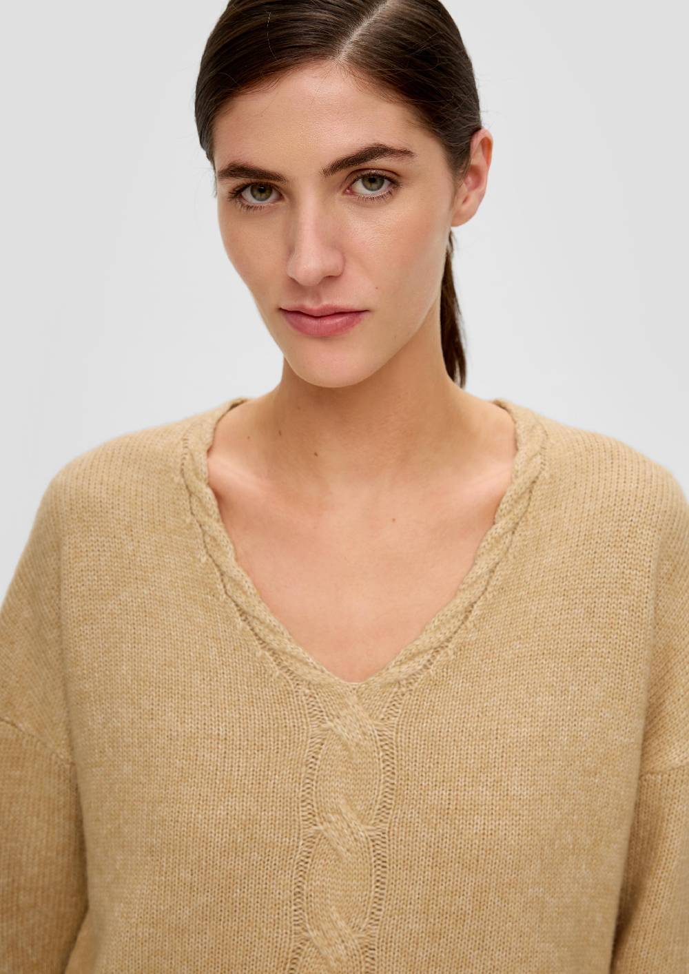 S.Oliver Strickpullover mit V-Ausschnitt Flash Sale