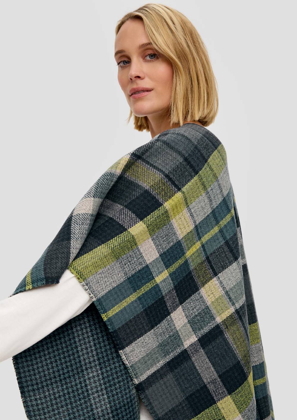 S.Oliver Poncho mit Fransen Begrenztes Angebot