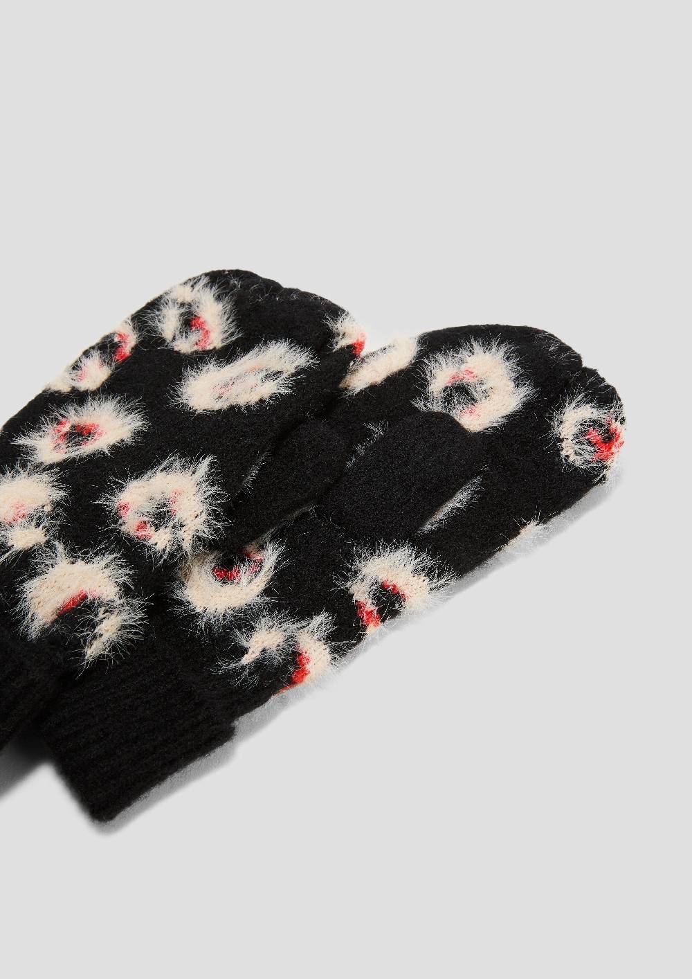 S.Oliver Fäustlinge mit Animal-Muster Online Shopping