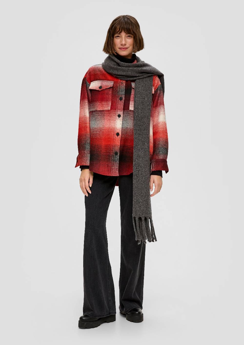 S.Oliver Schal mit Strickmuster Cyber Monday