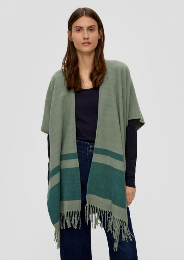 S.Oliver Poncho mit Streifenmuster Vatertagsangebot