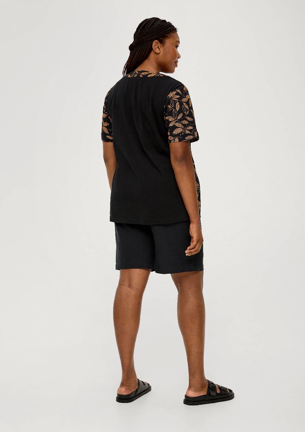 S.Oliver Regular curvy: Kurze Hose aus Twill VIP-Rabatte