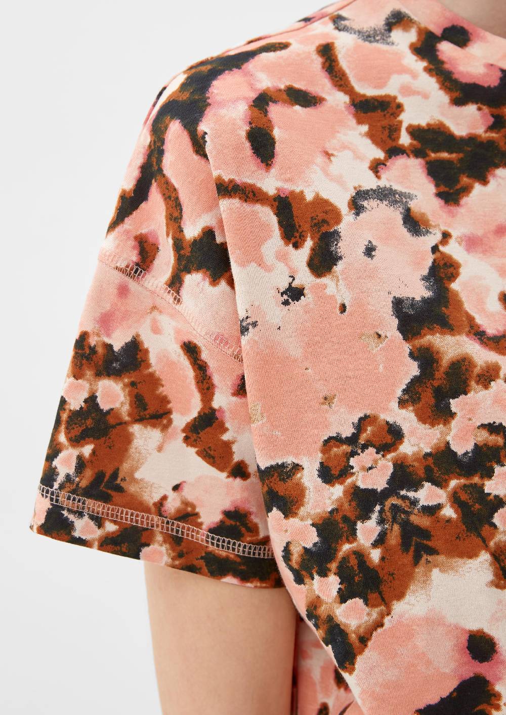 S.Oliver Baumwollshirt mit Allover-Print Kostenlose Rückgabe