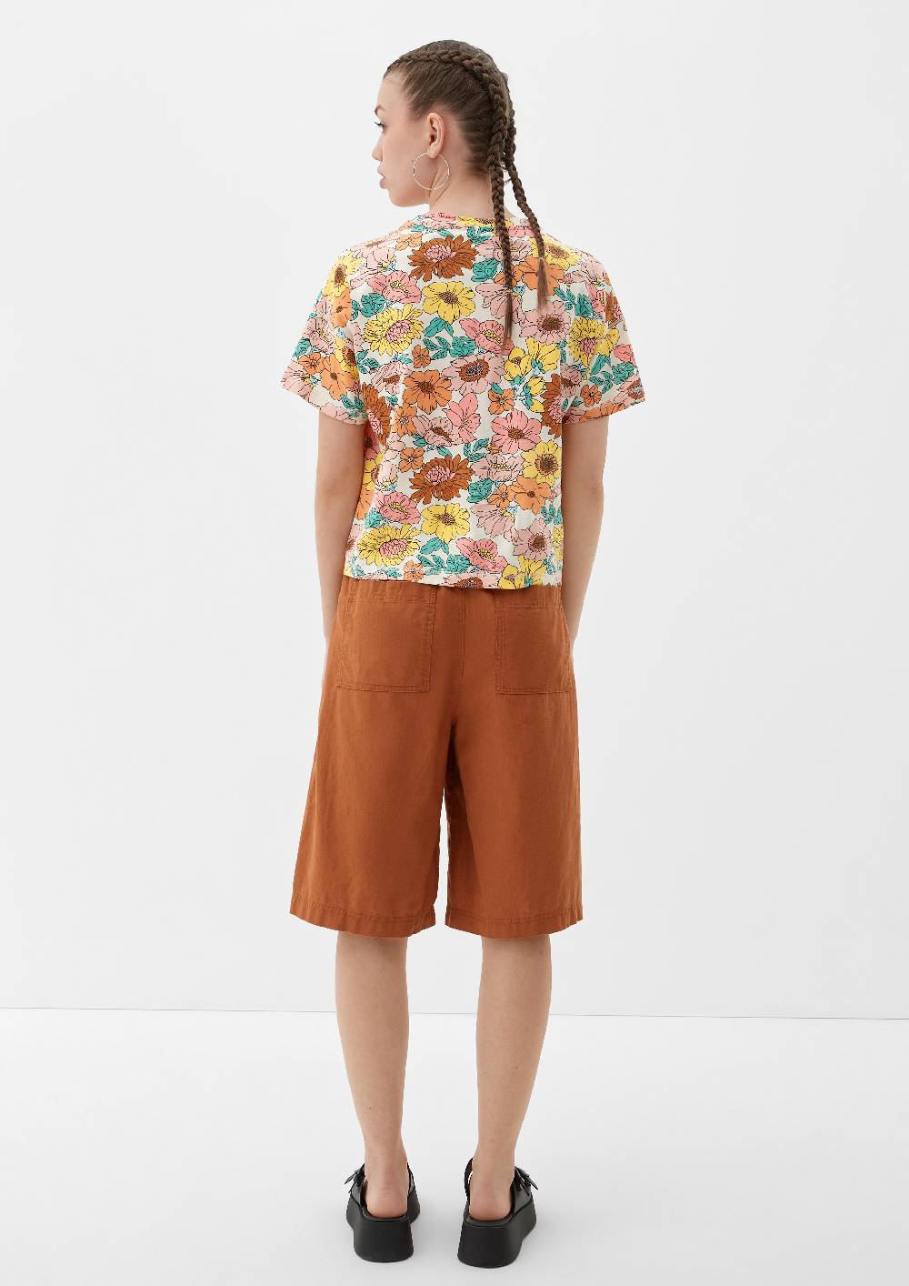 S.Oliver Baumwollshirt mit Allover-Print Begrenzte Freigabe