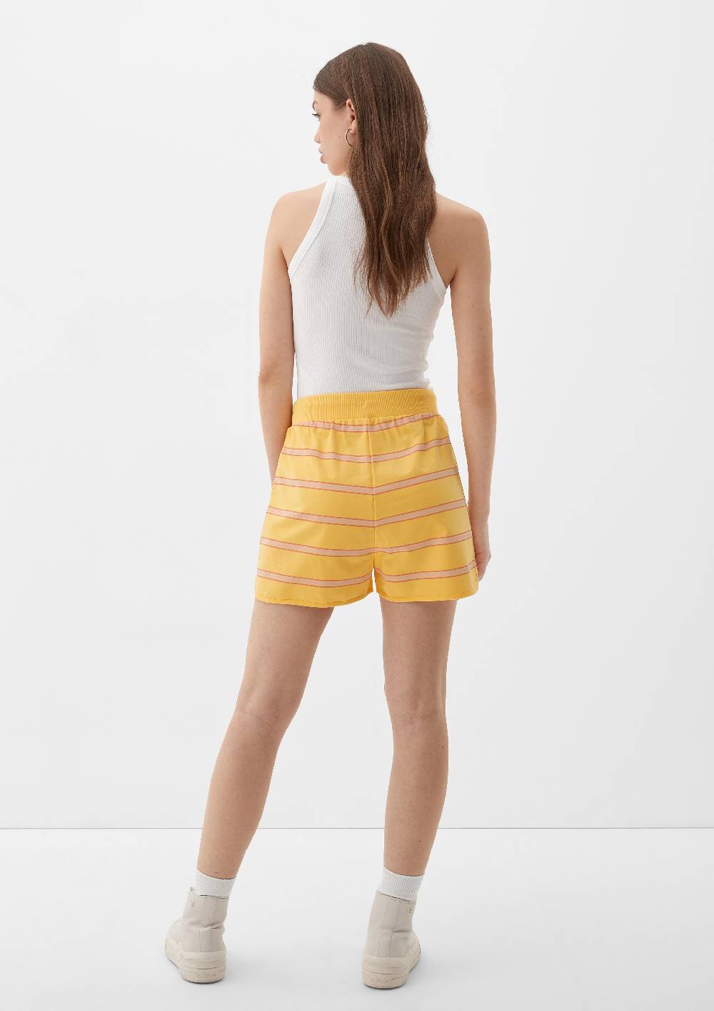 S.Oliver Relaxed: Gestreifte Shorts aus Baumwollstretch Neueste Stile