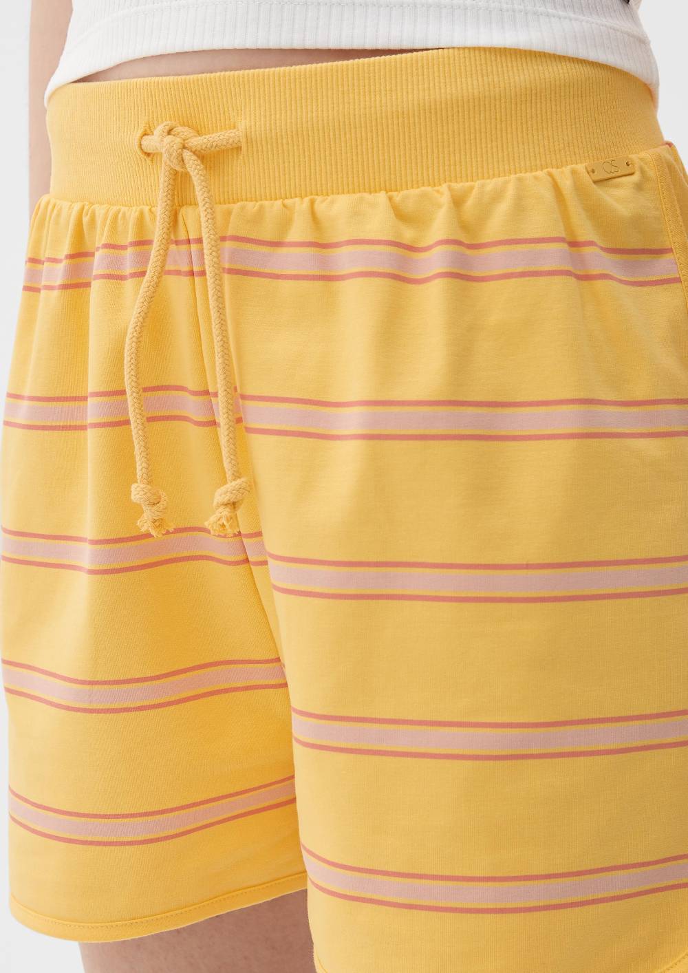 S.Oliver Relaxed: Gestreifte Shorts aus Baumwollstretch Neueste Stile