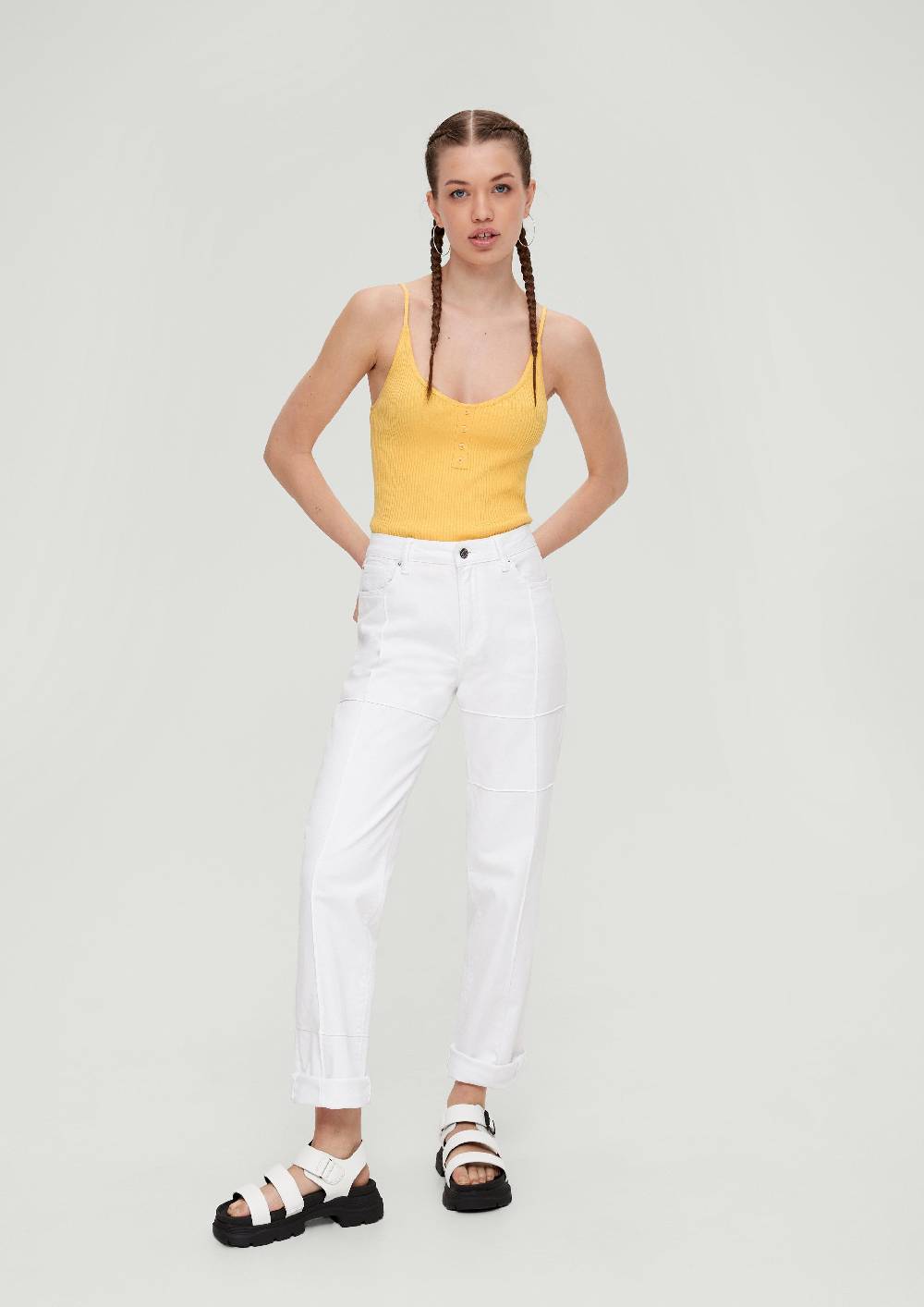 S.Oliver Crop Top aus Viskosemix Bis zu 50% Rabatt