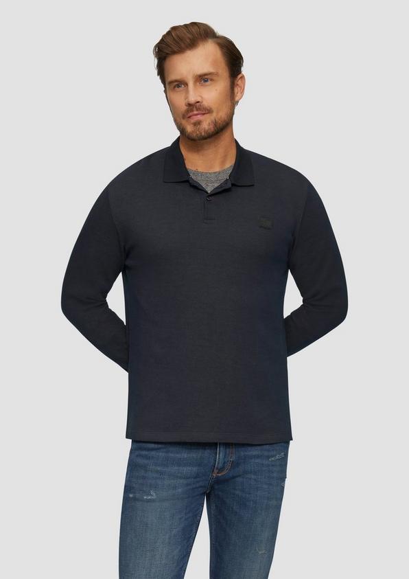 S.Oliver Poloshirt aus zweifarbigem Piqué Super Rabatt