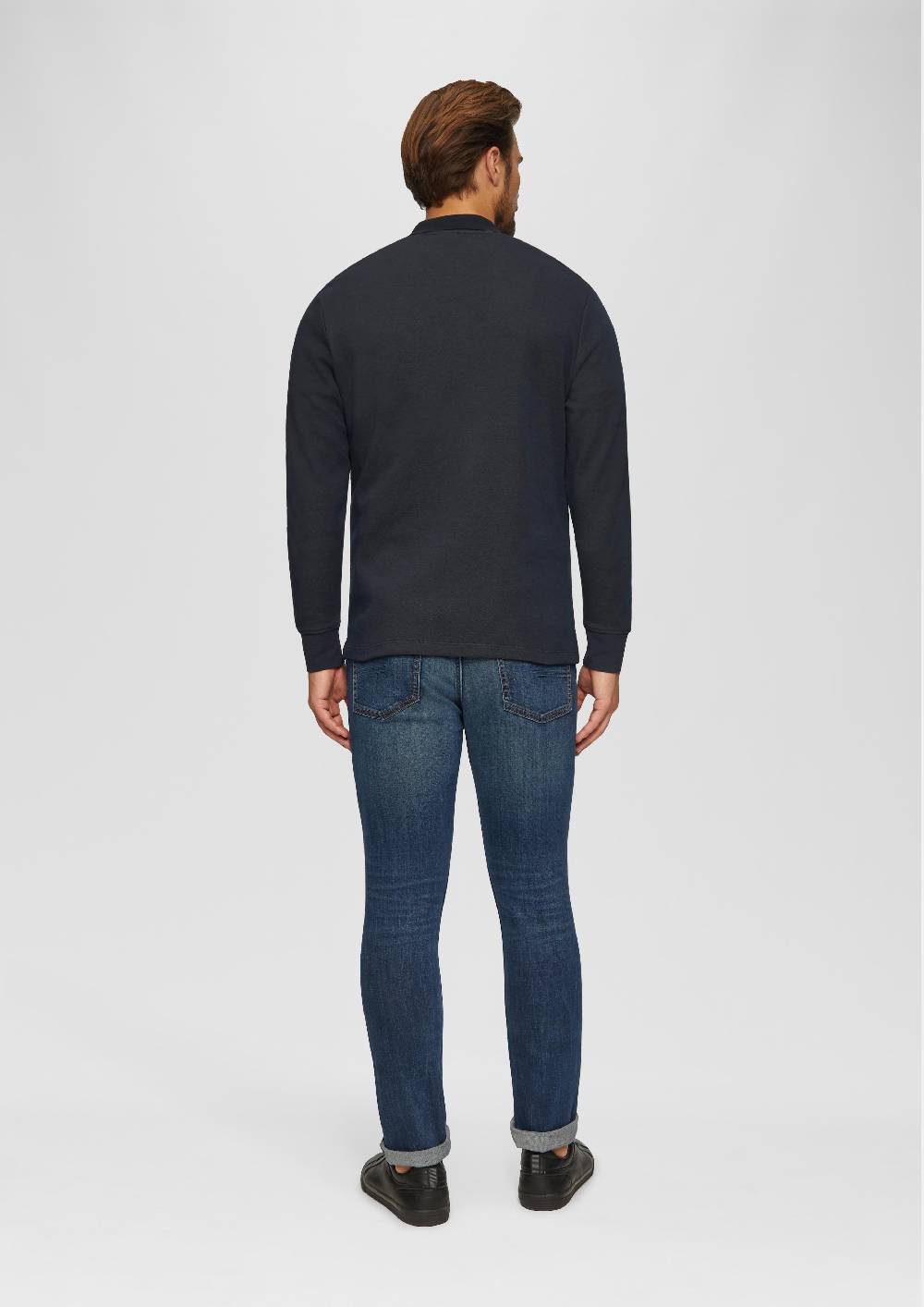 S.Oliver Poloshirt aus zweifarbigem Piqué Super Rabatt