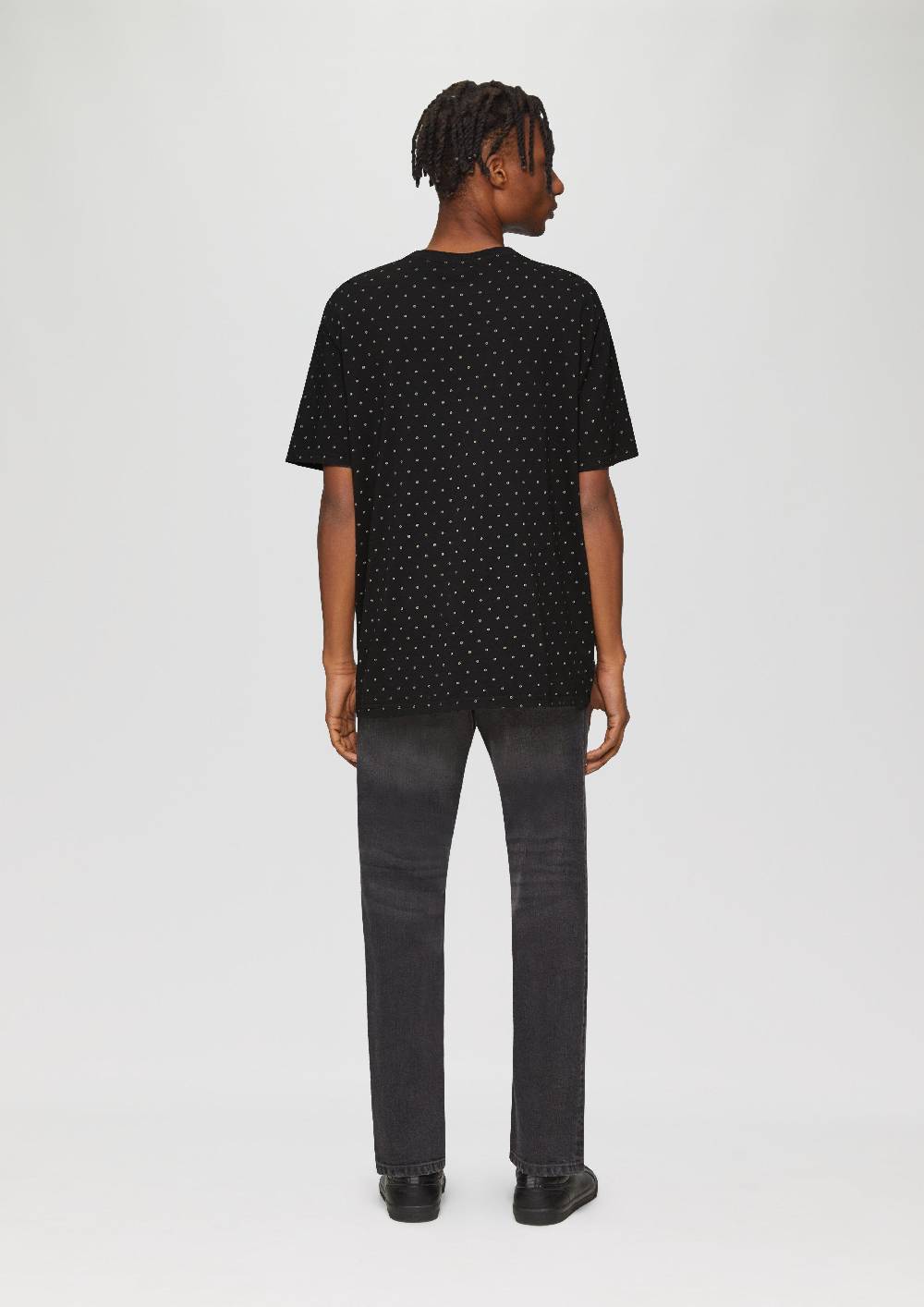 S.Oliver Gewaschenes T-Shirt mit All-over-Print Speichern exportieren