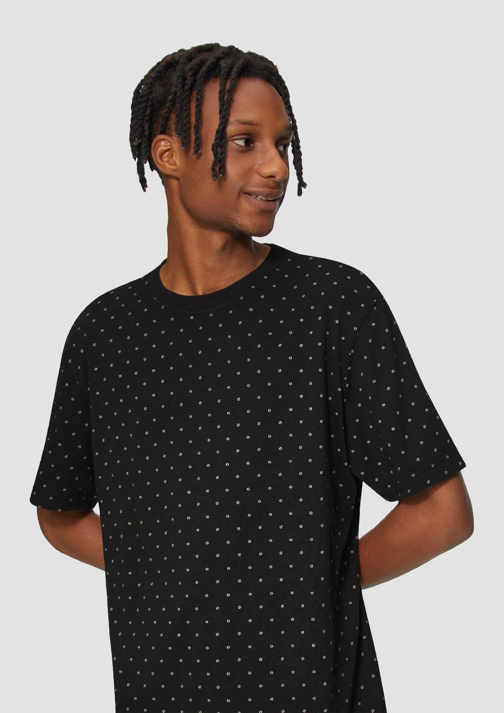 S.Oliver Gewaschenes T-Shirt mit All-over-Print Speichern exportieren