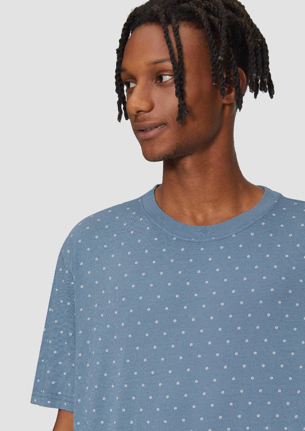 S.Oliver Gewaschenes T-Shirt mit All-over-Print Im Verkauf