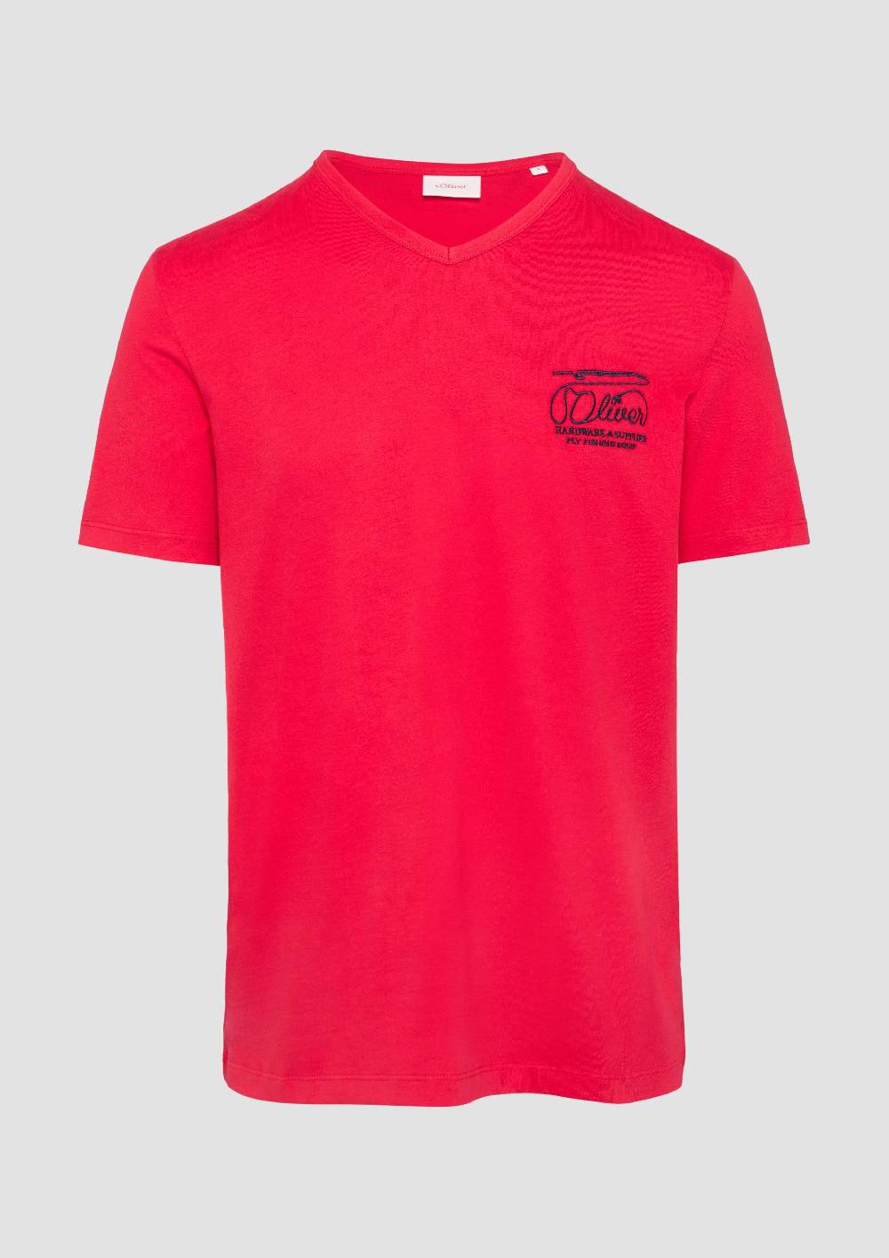 S.Oliver T-Shirt mit Logostickerei 50% Rabatt für begrenzte Zeit