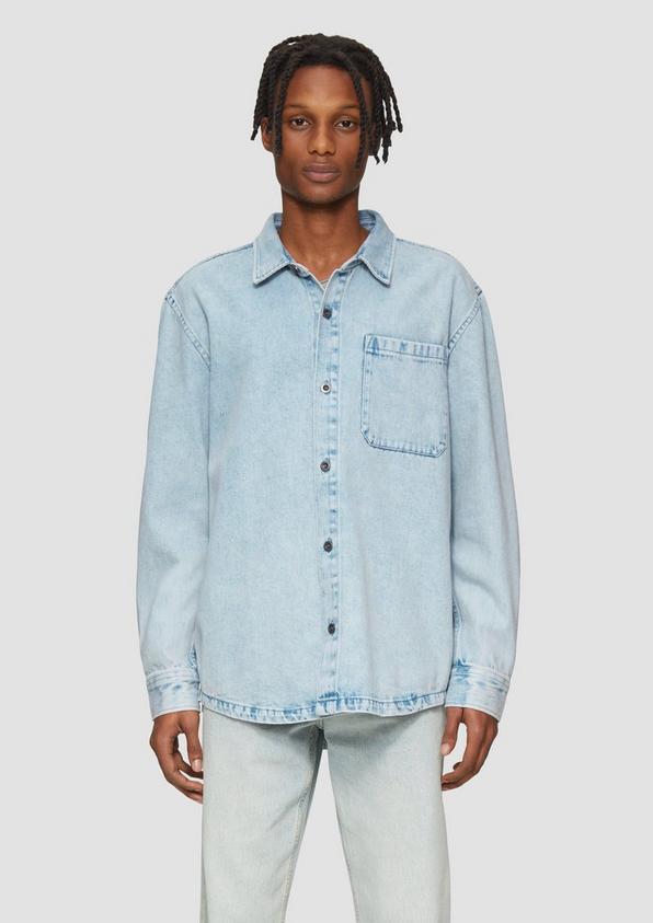S.Oliver Relaxed Fit: Denim-Hemd aus Baumwolle Rabatte dieses Monats