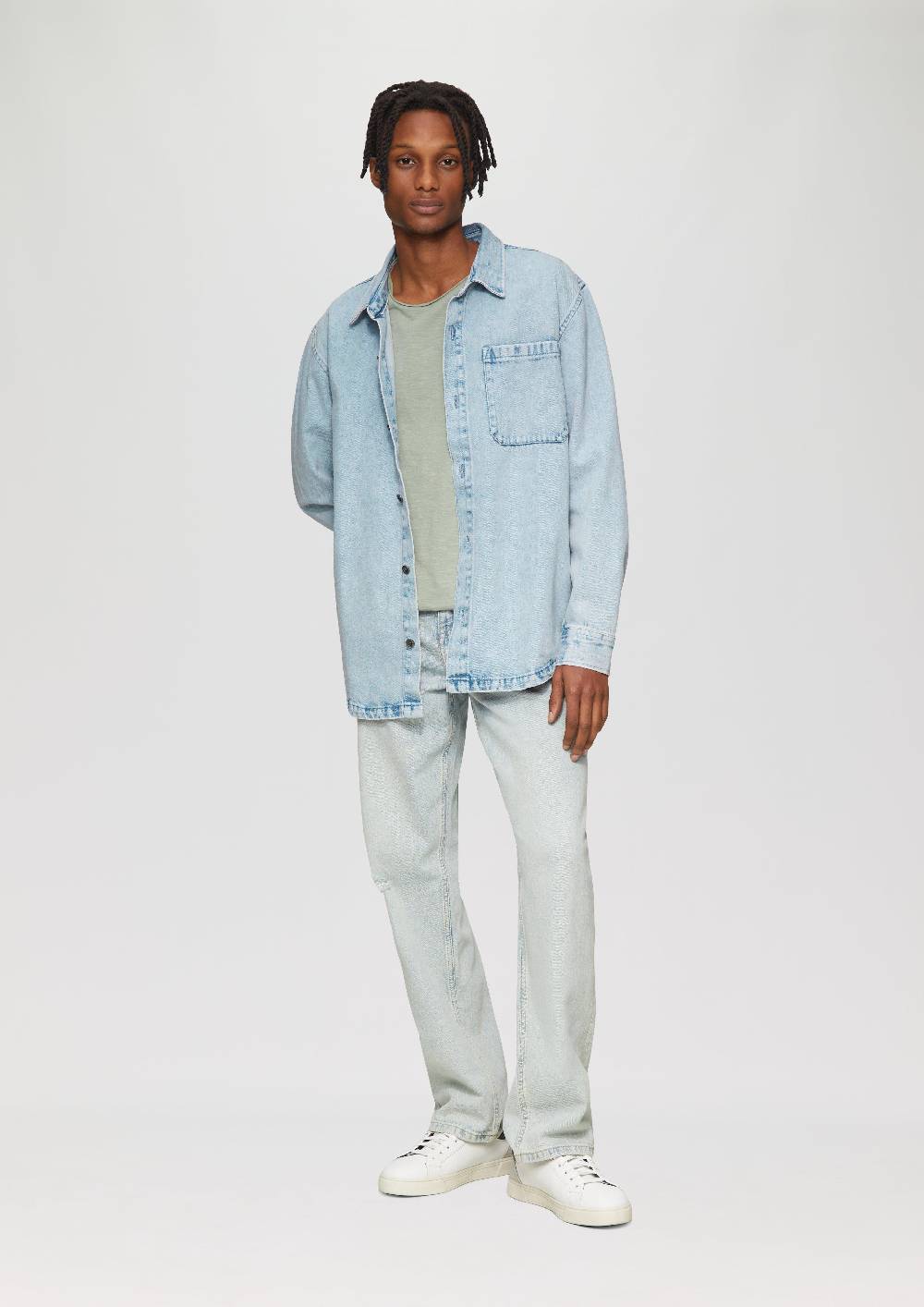 S.Oliver Relaxed Fit: Denim-Hemd aus Baumwolle Rabatte dieses Monats