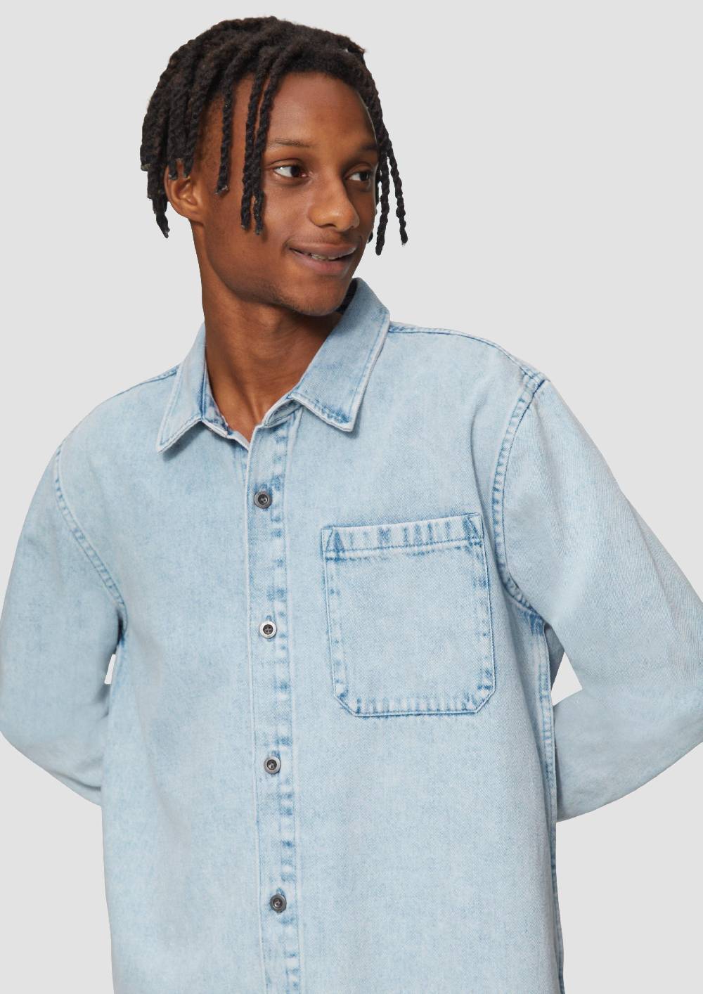 S.Oliver Relaxed Fit: Denim-Hemd aus Baumwolle Rabatte dieses Monats
