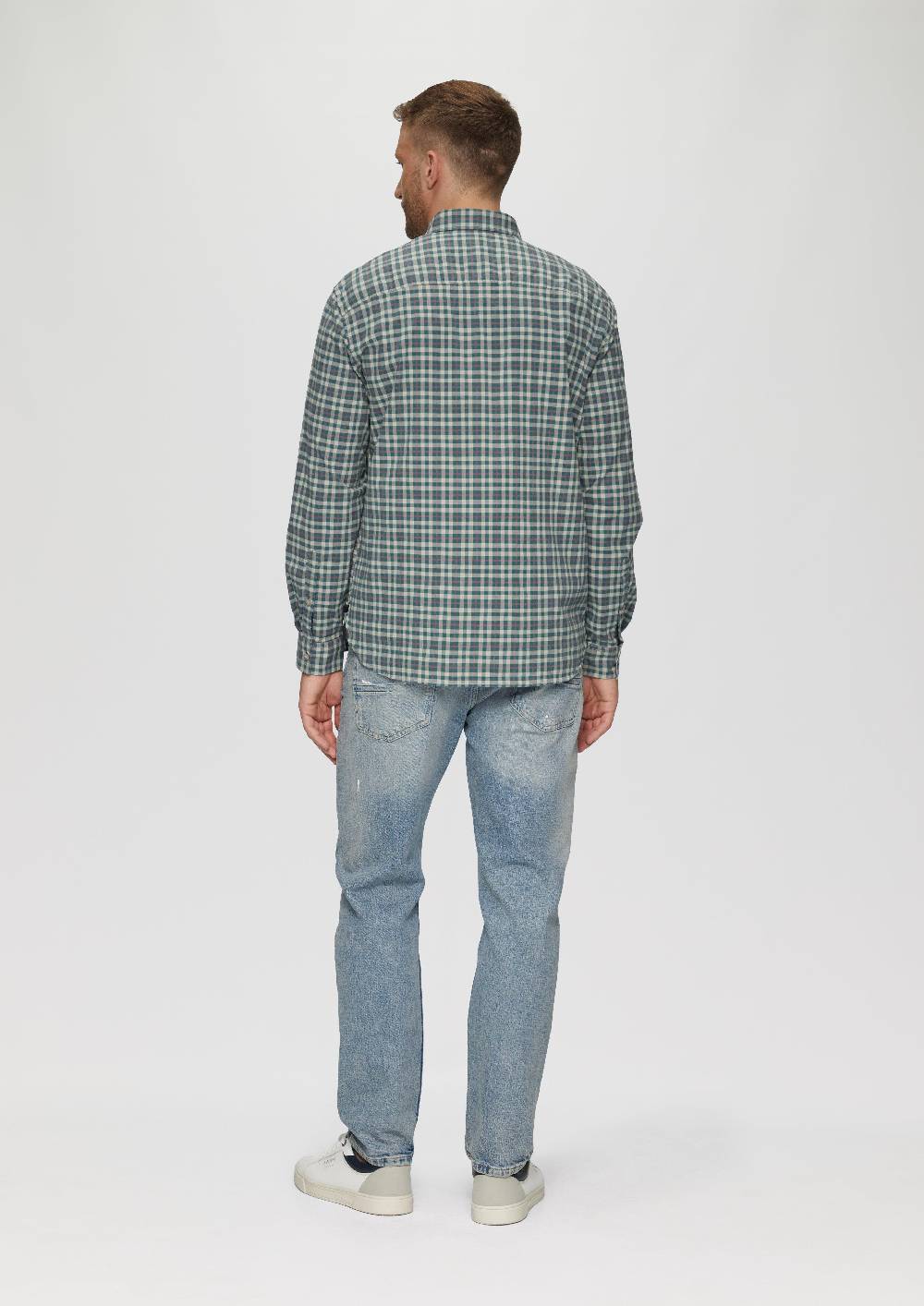 S.Oliver Regular Fit: Hemd mit Button-Down-Kragen aus Baumwollstretch Angebote