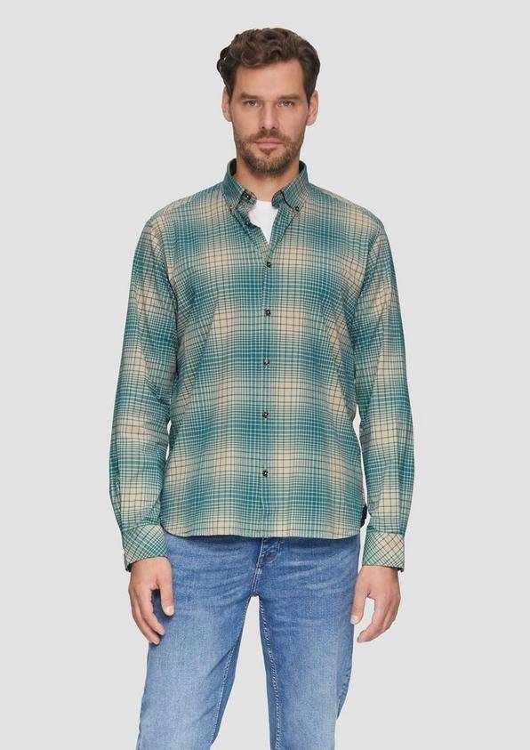 S.Oliver Regular Fit: Hemd mit Button-Down-Kragen aus Baumwollstretch Fabrikpreis