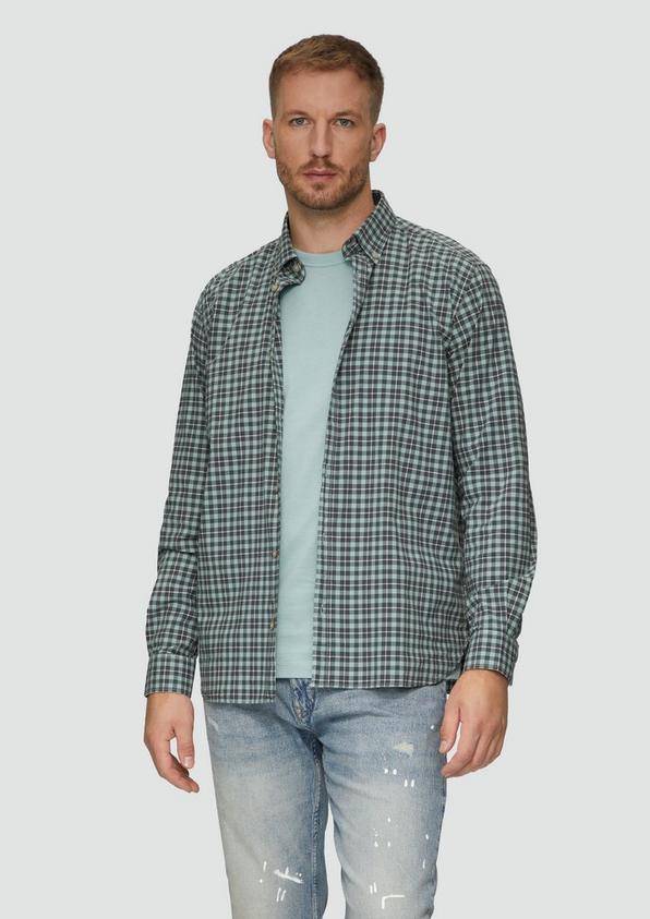 S.Oliver Regular Fit: Hemd mit Button-Down-Kragen aus Baumwollstretch Sonderangebot