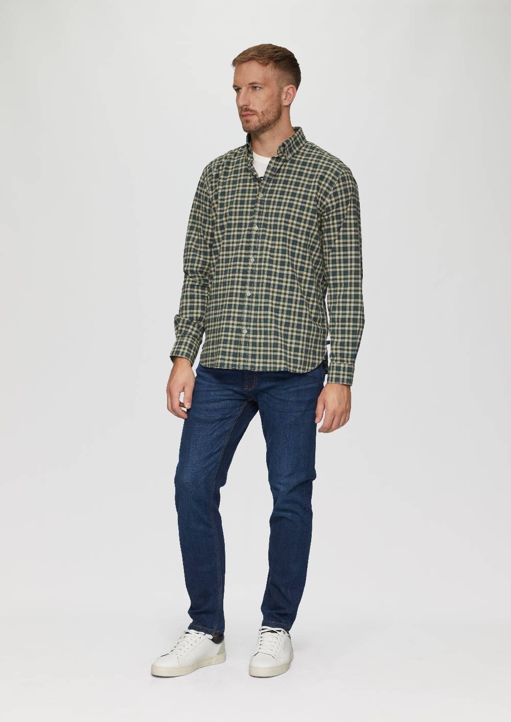 S.Oliver Regular Fit: Hemd mit Button-Down-Kragen aus Baumwollstretch Rabatt