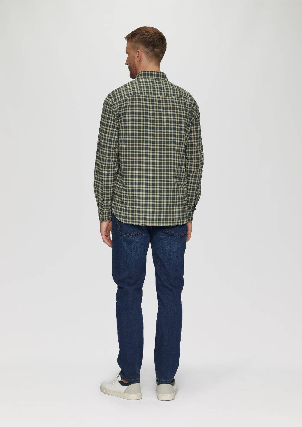 S.Oliver Regular Fit: Hemd mit Button-Down-Kragen aus Baumwollstretch Rabatt