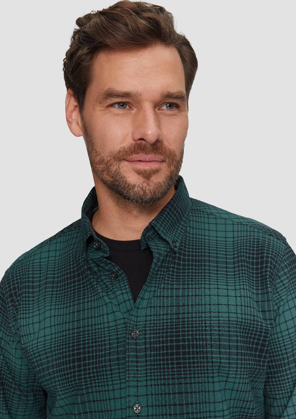 S.Oliver Regular Fit: Hemd mit Button-Down-Kragen aus Baumwollstretch Günstig kaufen