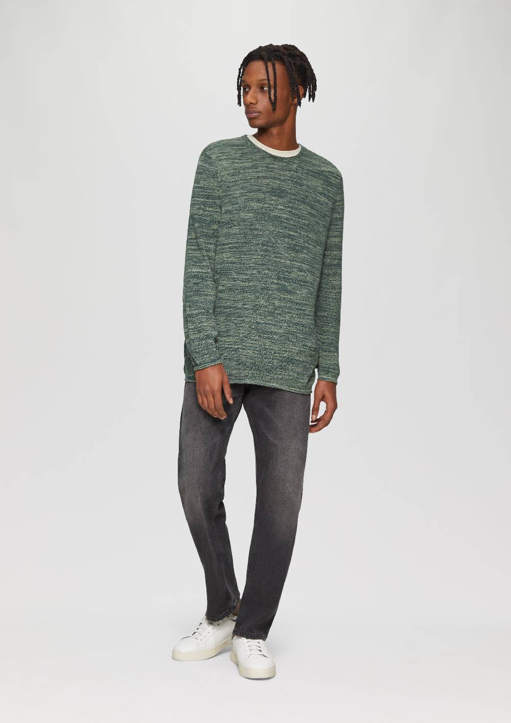S.Oliver Strickpullover in Melange-Optik Exklusivangebot