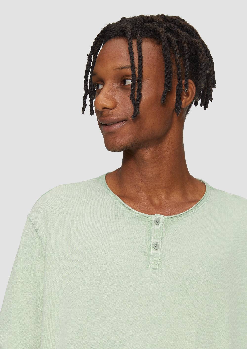S.Oliver Gewaschenes Longsleeve mit Rollkante Lagerräumung