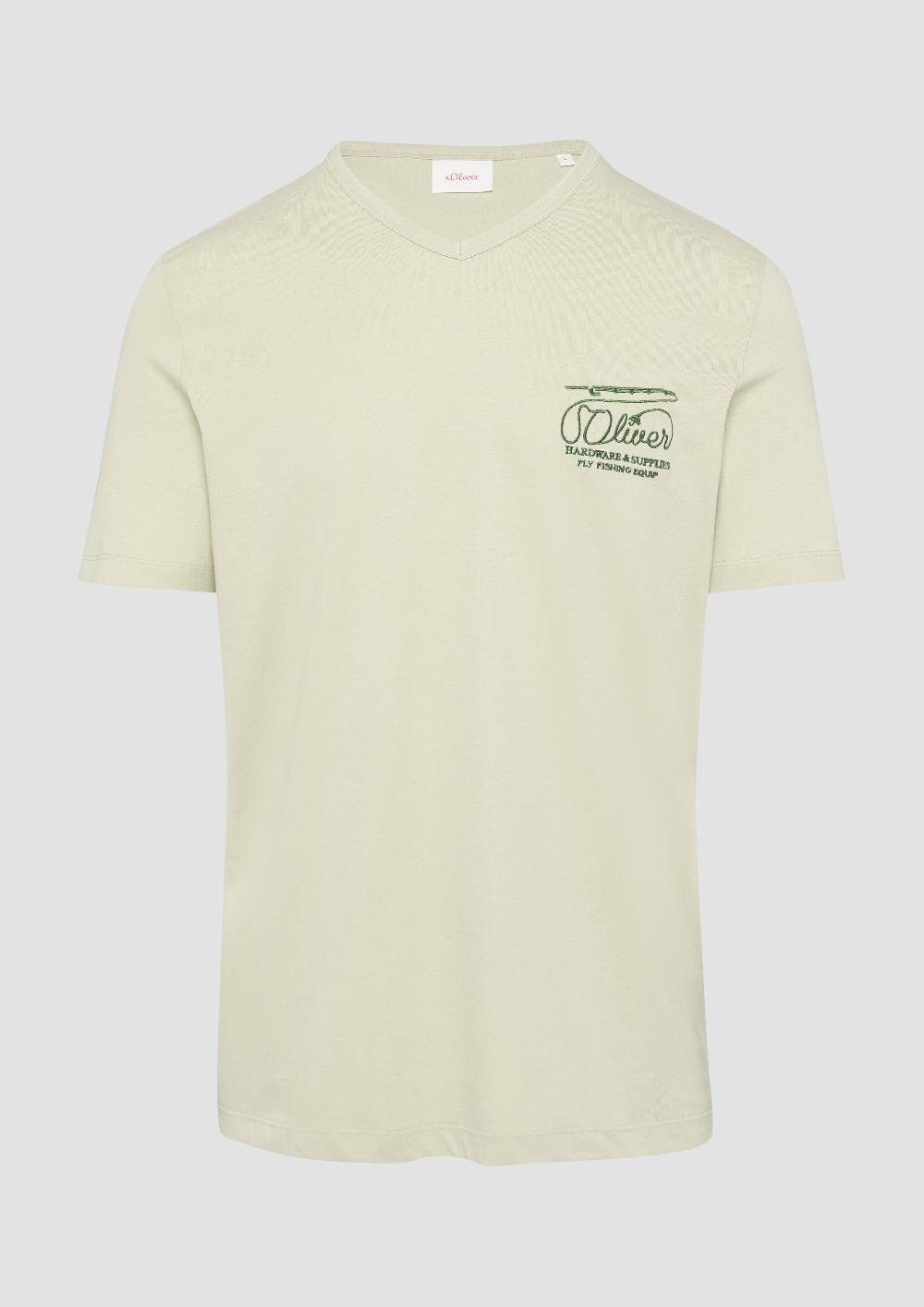 S.Oliver T-Shirt mit Logostickerei Top Angebot