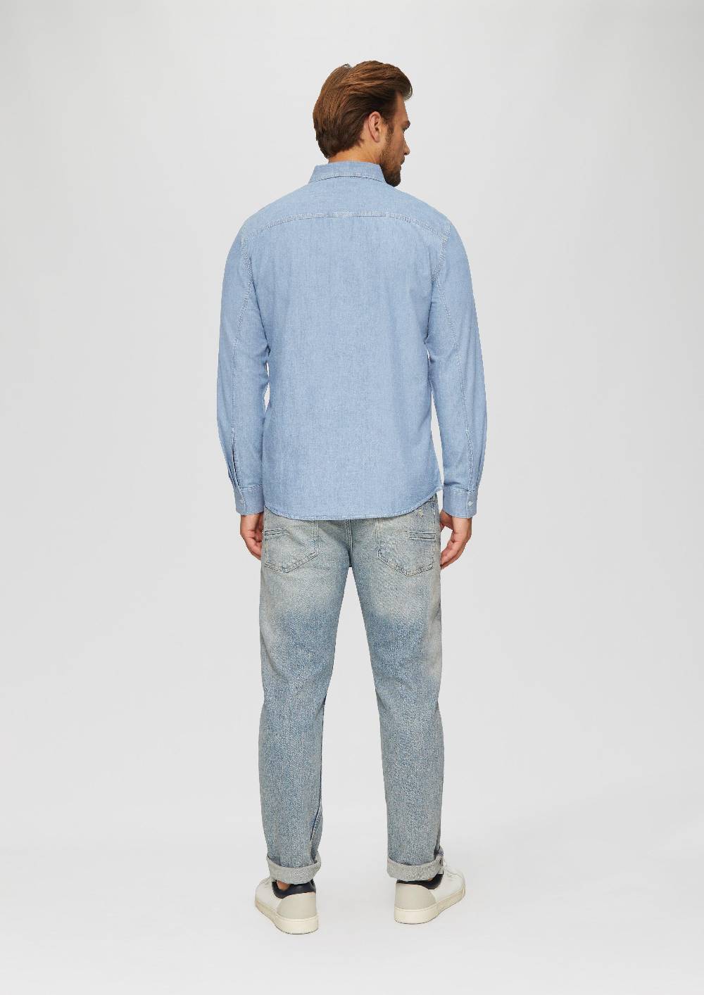 S.Oliver Regular Fit: Baumwollhemd aus Chambray Zeitlich begrenztes Angebot