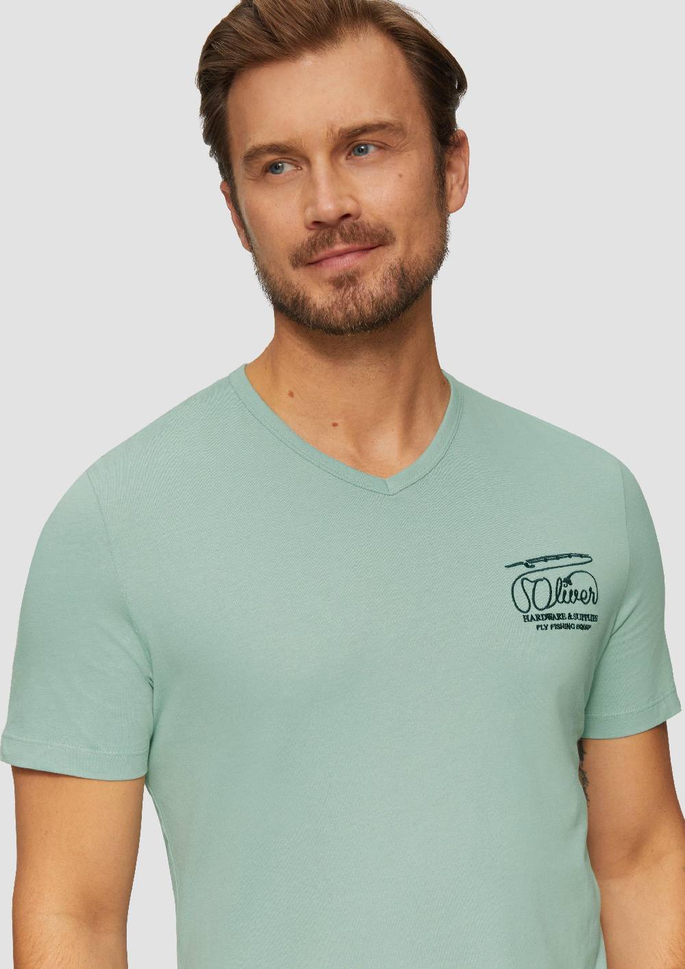 S.Oliver T-Shirt mit Logostickerei Exklusive Angebote