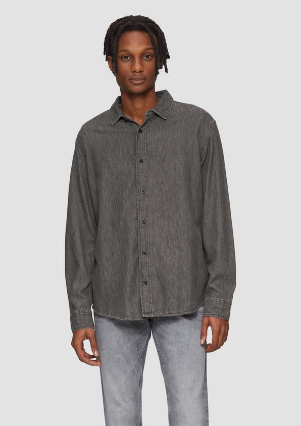 S.Oliver Regular Fit: Denim-Hemd Räumungsverkauf