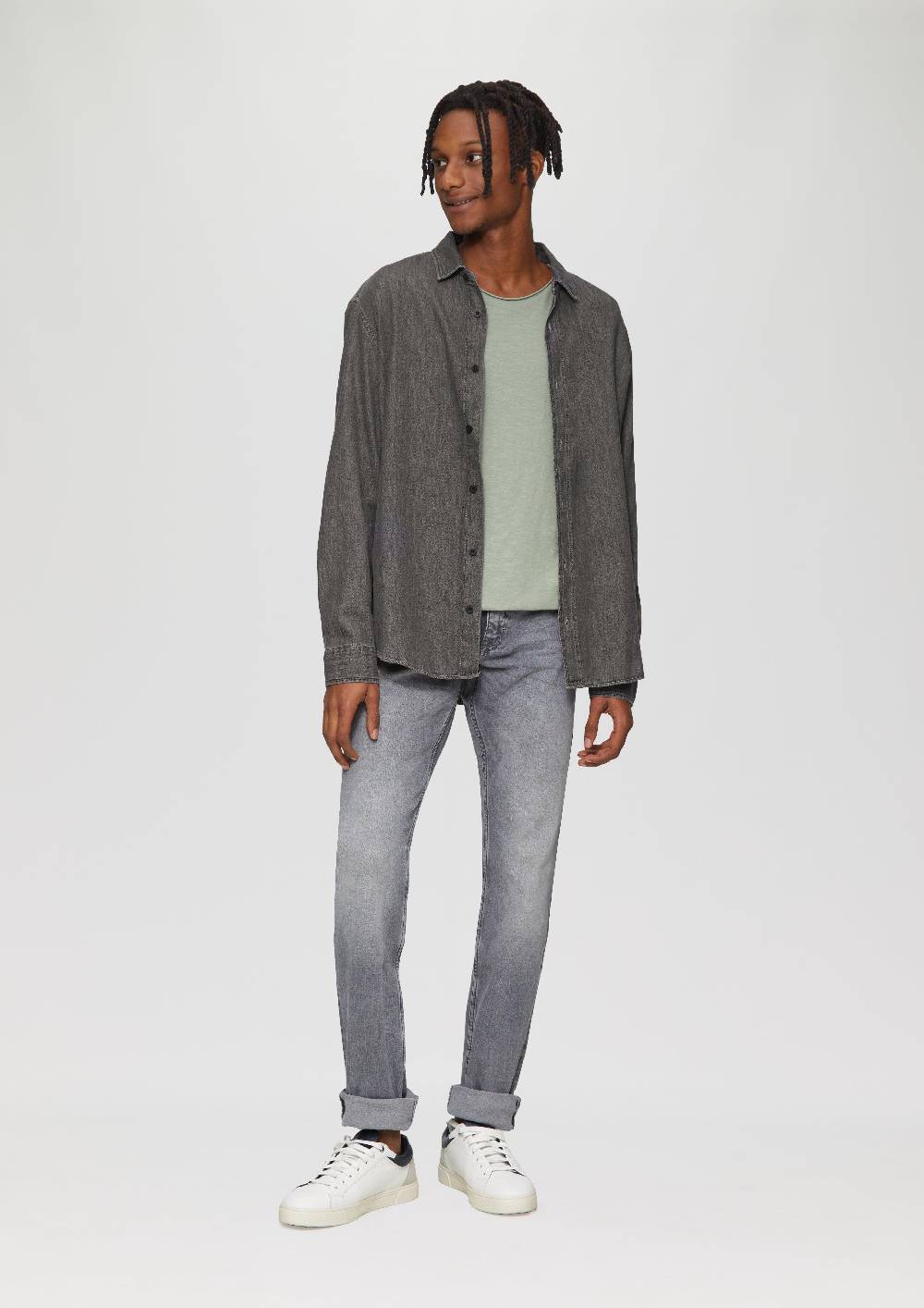 S.Oliver Regular Fit: Denim-Hemd Räumungsverkauf