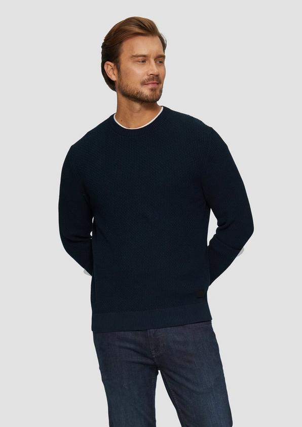 S.Oliver Strickpullover mit Musterstruktur Tägliche Deals