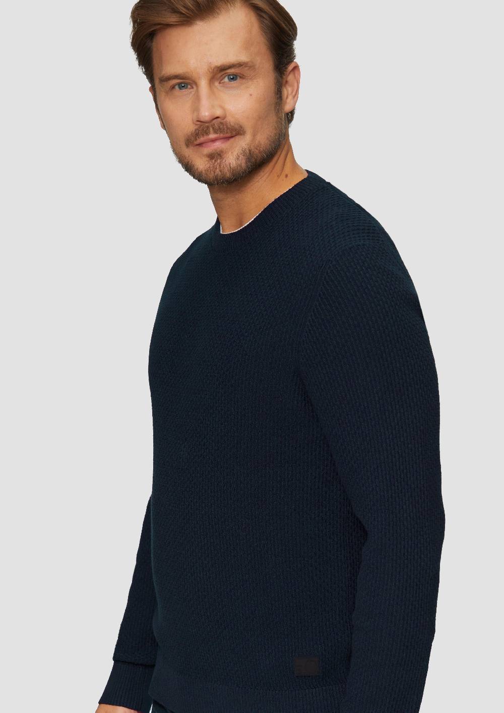 S.Oliver Strickpullover mit Musterstruktur Tägliche Deals