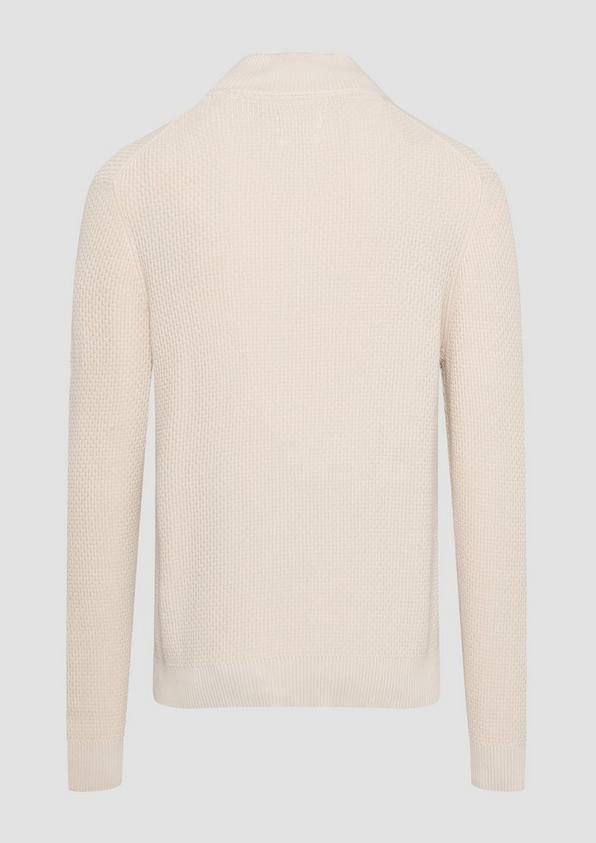 S.Oliver Strukturierter Strickpullover mit Troyerkragen VIP-Rabatte