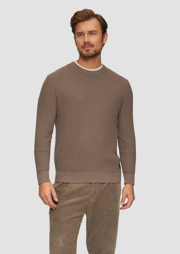 S.Oliver Strickpullover mit Musterstruktur Tiefpreis